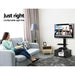 Floor TV Stand Bracket Mount Swivel Height Adjustable 32 to 70 Inch Black -Home Living Store - -  