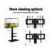 Floor TV Stand Bracket Mount Swivel Height Adjustable 32 to 70 Inch Black -Home Living Store - -  