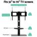 Floor TV Stand with Bracket Shelf Mount -Home Living Store - -  