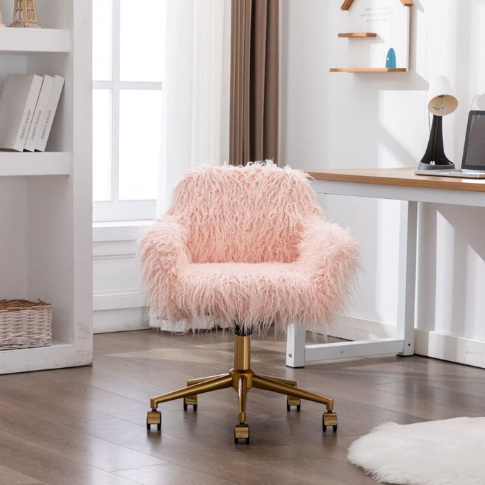 Fluffy office chair cover top