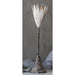 Fornax Long Stem Antique Candle Holder White Iron Flower by Urban Style -Home Living Store - -  