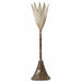 Fornax Long Stem Antique Candle Holder White Iron Flower by Urban Style -Home Living Store - -  
