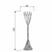 Fornax Long Stem Antique Candle Holder White Iron Flower by Urban Style -Home Living Store - -  