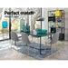 Four Adamas Fabric Dining Chairs - Light Grey -Home Living Store - -  