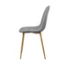 Four Adamas Fabric Dining Chairs - Light Grey -Home Living Store - -  