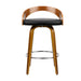 Four Bar Stools Swivel Seat Curving Backrest -Home Living Store - -  