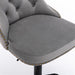 Four Height Adjustable Swivel Bar Stool Velvet Nail head Barstool with Footrest -Home Living Store - -  