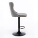 Four Height Adjustable Swivel Bar Stool Velvet Nail head Barstool with Footrest -Home Living Store - -  