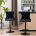 Four Height Adjustable Swivel Bar Stool Velvet Nail head Barstool with Footrest -Home Living Store - -  