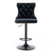 Four Height Adjustable Swivel Bar Stool Velvet Nail head Barstool with Footrest -Home Living Store - -  