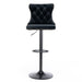 Four Height Adjustable Swivel Bar Stool Velvet Nail head Barstool with Footrest -Home Living Store - -  