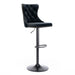 Four Height Adjustable Swivel Bar Stool Velvet Nail head Barstool with Footrest -Home Living Store - -  