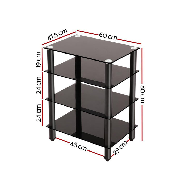 Four Tier HiFi Rack -Home Living Store - -  