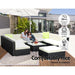 Gardeon 10PC Outdoor Furniture Sofa Set Wicker Garden Patio Lounge -Home Living Store - -  