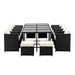 Gardeon 13 Piece Wicker Outdoor Dining Table Set -Home Living Store - -  