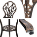 Gardeon 3PC Outdoor Setting Cast Aluminium Bistro Table Chair Patio Bronze -Home Living Store - -  