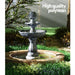 Gardeon 3 Tier Solar Powered Water Fountain - Black -Home Living Store - -  