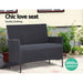Gardeon 4-piece Outdoor Lounge Setting Wicker Patio Furniture Dining Set Grey -Home Living Store - -  