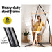 Gardeon Hammock Chair Outdoor Camping Hanging with Steel Stand Cream -Home Living Store - -  