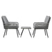 Gardeon Outdoor Furniture 3-Piece Lounge Setting Chairs Table Bistro Set Patio -Home Living Store - -  