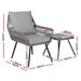 Gardeon Outdoor Furniture 3-Piece Lounge Setting Chairs Table Bistro Set Patio -Home Living Store - -  