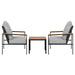 Gardeon Outdoor Furniture 3pcs Lounge Setting Bistro Set Chairs Table Patio -Home Living Store - -  
