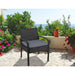 Gardeon Outdoor Furniture Bistro Wicker Chair Black -Home Living Store - -  