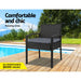 Gardeon Outdoor Furniture Bistro Wicker Chair Black -Home Living Store - -  