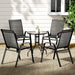Gardeon Outdoor Furniture Five Piece Table and chairs Stackable Bistro Set Patio Coffee -Home Living Store - -  
