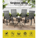 Gardeon Outdoor Furniture Five Piece Table and chairs Stackable Bistro Set Patio Coffee -Home Living Store - -  