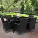 Gardeon Outdoor Furniture Seven Piece Dining Set -Home Living Store - -  