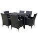 Gardeon Outdoor Furniture Seven Piece Dining Set -Home Living Store - -  