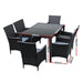 Gardeon Outdoor Furniture Seven Piece Dining Set -Home Living Store - -  