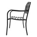 Gardeon Outdoor Garden Bench Seat Steel Outdoor Furniture 3 Seater Park Black -Home Living Store - -  
