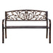Gardeon Outdoor Garden Bench Seat Steel Outdoor Furniture 3 Seater Park Bronze -Home Living Store - -  