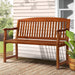Gardeon Outdoor Garden Bench Wooden 2 Seater Lounge Chair Patio Furniture Brown -Home Living Store - -  