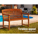 Gardeon Outdoor Garden Bench Wooden 2 Seater Lounge Chair Patio Furniture Brown -Home Living Store - -  