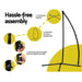 Gardeon Outdoor Hammock Chair with Stand 100cm - Cream -Home Living Store - -  