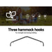 Gardeon Outdoor Hammock Chair with Stand Swing Hanging Hammock with Pillow Grey -Home Living Store - -  