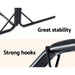Gardeon Outdoor Hammock Chair with Stand Tassel Hanging Rope Hammocks Grey -Home Living Store - -  
