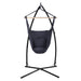 Gardeon Outdoor Hammock Chair with Steel Stand Hanging Hammock with Pillow Grey -Home Living Store - -  