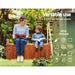 Gardeon Outdoor Storage Bench Box 129cm Wooden Garden Toy Chest Sheds Patio Furniture XL Natural -Home Living Store - -  