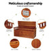 Gardeon Outdoor Storage Bench Box 129cm Wooden Garden Toy Chest Sheds Patio Furniture XL Natural -Home Living Store - -  