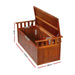 Gardeon Outdoor Storage Bench Box 129cm Wooden Garden Toy Chest Sheds Patio Furniture XL Natural -Home Living Store - -  