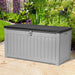 Gardeon Outdoor Storage Box 190L Container Lockable Garden Bench Tool Shed Black -Home Living Store - -  