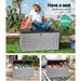 Gardeon Outdoor Storage Box 190L Container Lockable Garden Bench Tool Shed Black -Home Living Store - -  