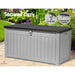 Gardeon Outdoor Storage Box 190L Container Lockable Garden Bench Tool Shed Black -Home Living Store - -  