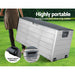 Gardeon Outdoor Storage Box 290L Lockable Organiser Garden Deck Shed Tool Grey -Home Living Store - -  