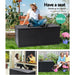 Gardeon Outdoor Storage Box 490L Container Lockable Garden Bench Shed Tools Toy All Black -Home Living Store - -  