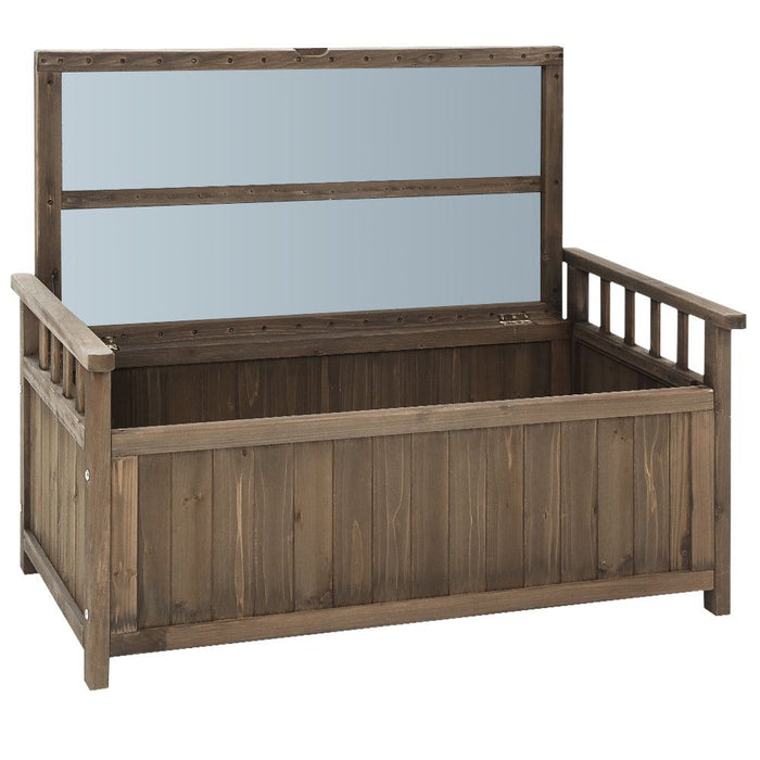 Gardeon Outdoor Storage Box Wooden Garden Bench Chest Toy Tool Sheds Furniture -Home Living Store - -  